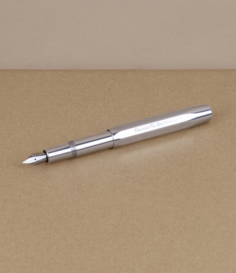Kaweco AL Sport Fountain Pen, Raw Silver