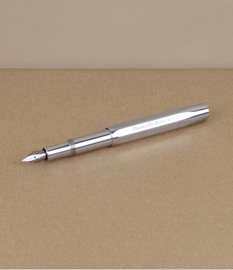 Kaweco AL Sport Fountain Pen, Raw Silver