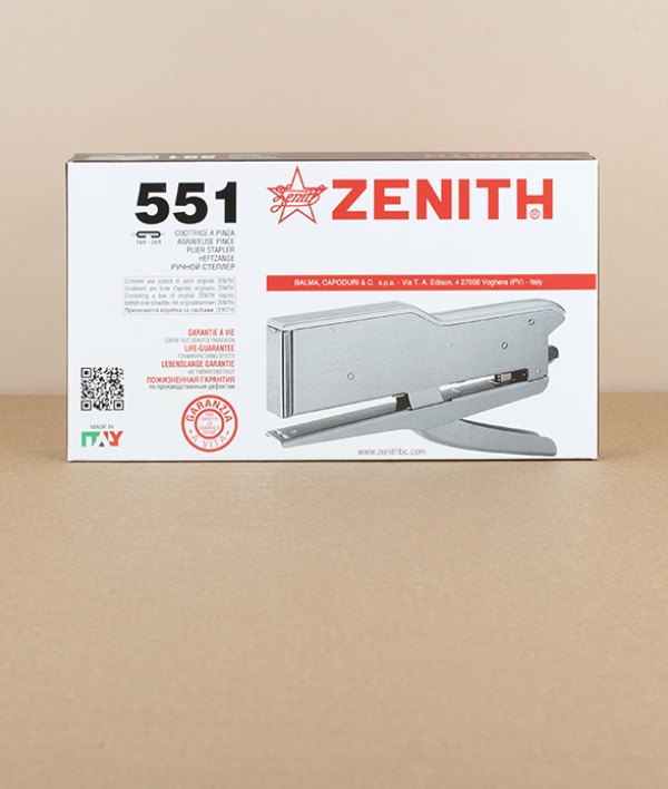 Zenith Plier Stapler 551, Silver