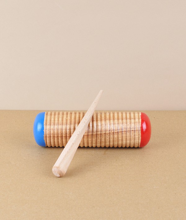 Wooden Guiro percussion instrument