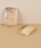 Hand Made Ox Horn Hair Grip, Fine Toothed
