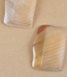 Hand Made Ox Horn Hair Grip, Fine Toothed
