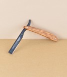 Dovo 'Shavette' razor, olive wood
