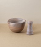 Hand-Thrown Grinding Bowl, Deep