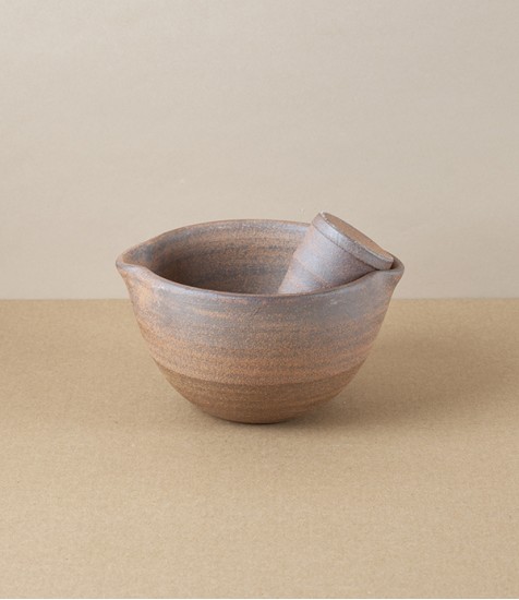 Hand-Thrown Grinding Bowl, Deep