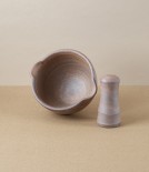 Hand-Thrown Grinding Bowl, Deep
