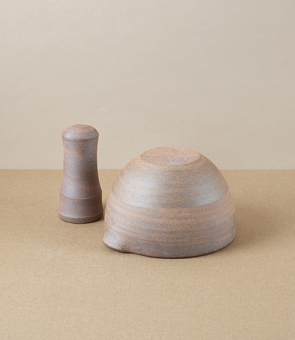 Hand-Thrown Grinding Bowl, Deep