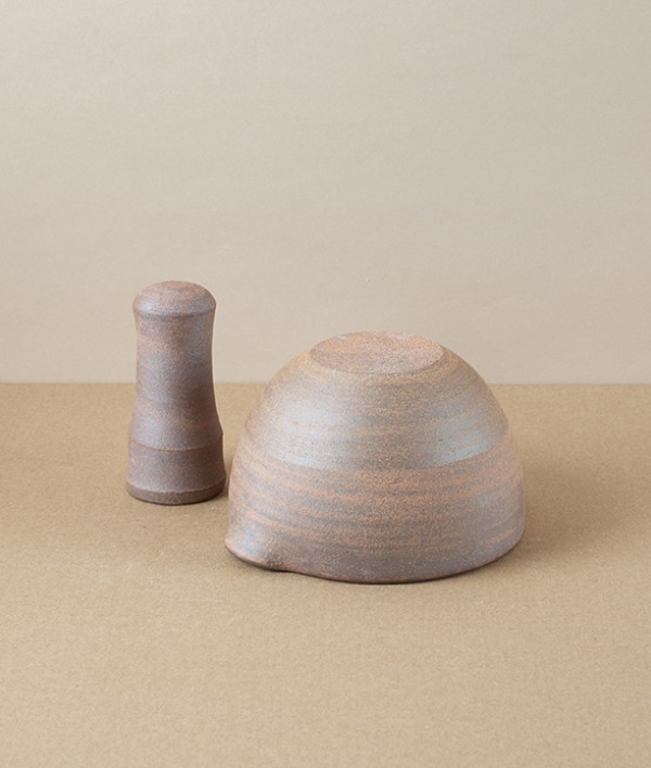 Hand-Thrown Grinding Bowl, Deep