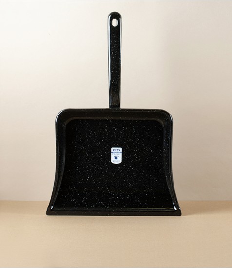 Austrian Enamel Dustpan, Black
