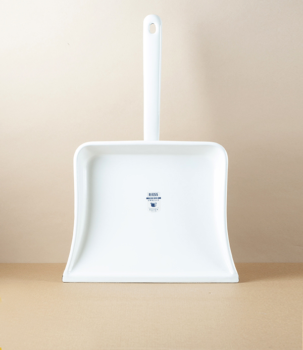 Austrian Enamel Dustpan, White