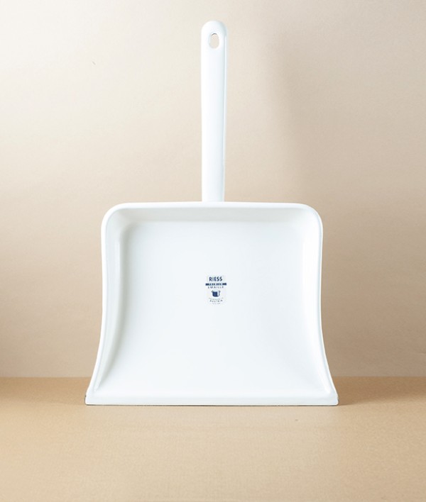 Austrian Enamel Dustpan, White