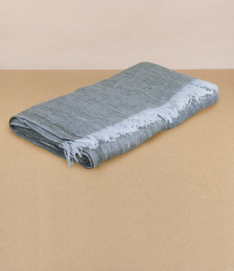 Finnish lightweight linen scarf, Olive