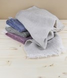 Finnish lightweight linen scarf, Blueberry