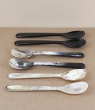 Hand Made Ox-Horn Salad Servers, Small