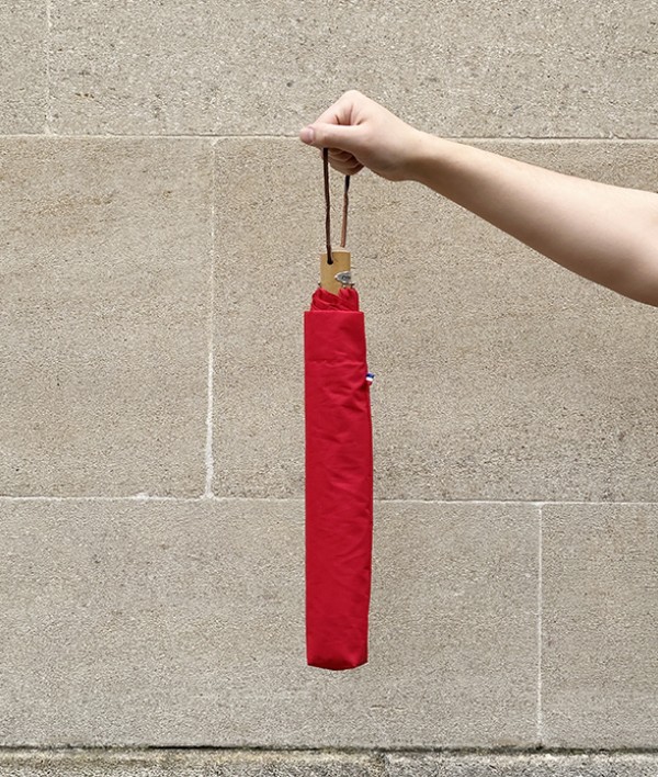 French Compact Umbrella, Red