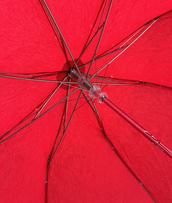 French Compact Umbrella, Red