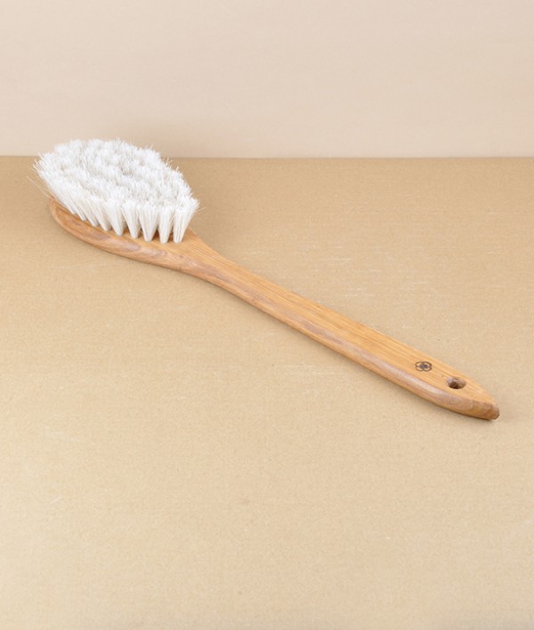 Finnish sauna brush, oak, cow hair