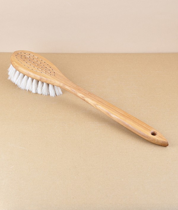 Finnish sauna brush, oak, cow hair