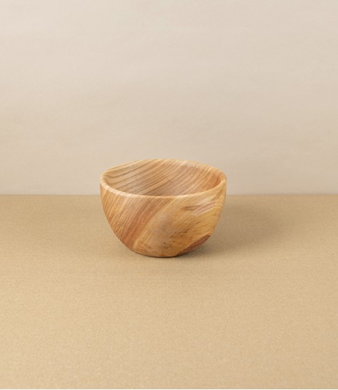 Hand-Turned Hardwood Bowl, 4.5 inches