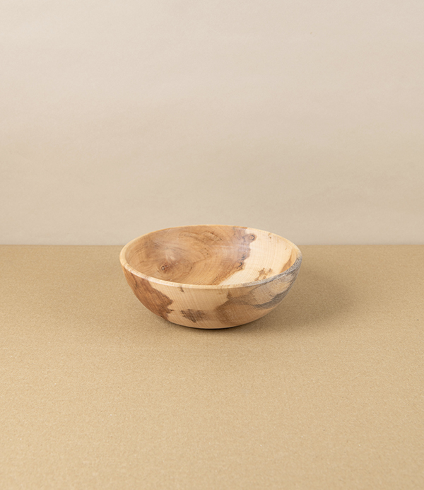 Hand-Turned Hardwood Bowl, 6 inches
