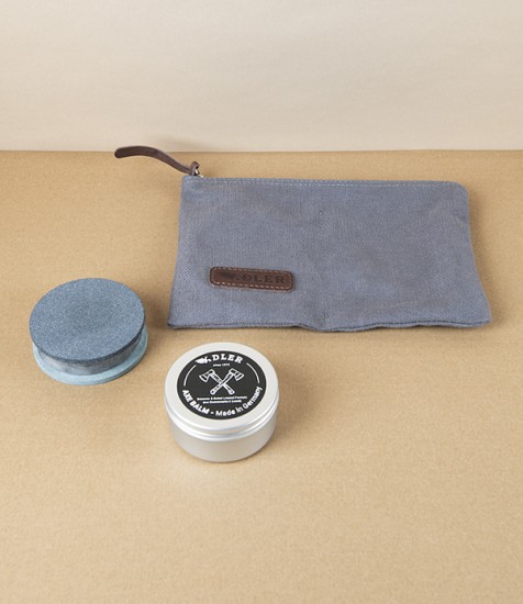Axe Maintenance Set, Sharpening Puck & Handle Conditioner