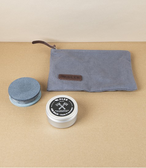 Axe Maintenance Set, Sharpening Puck & Handle Conditioner