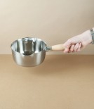Aikata Stainless Steel Milk Pan, 16cm
