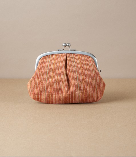Aizu Cotton Coin Purse, Japan, Earthy Red