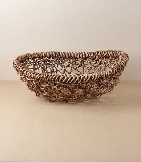 Japanese Akebia Vine Basket, Oval