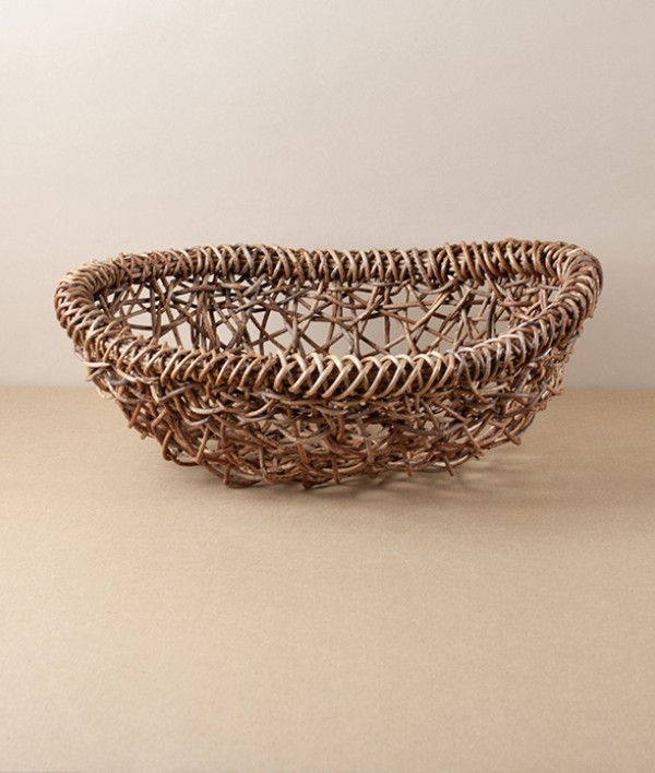Japanese Akebia Vine Basket, Oval