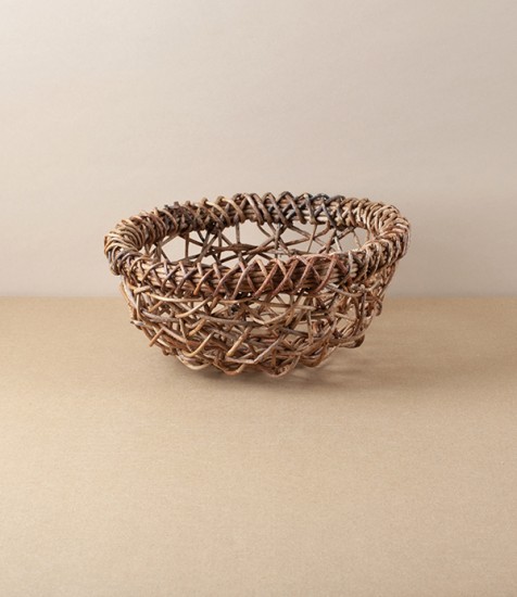 Japanese Akebia Vine Basket, Round