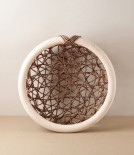 Japanese Akebia Vine & Rattan Basket, Round
