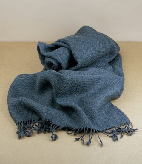 Espina de Pescado, 100% alpaca scarf, forest