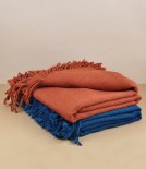 Espina de Pescado Alpaca Throw, Marine