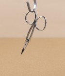 Alpen Italian Cuticle Scissors, Stainless Steel, with Leather Sheath