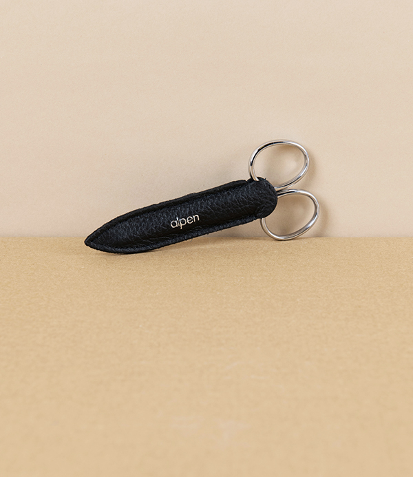Alpen Italian Cuticle Scissors, Stainless Steel, with Leather Sheath