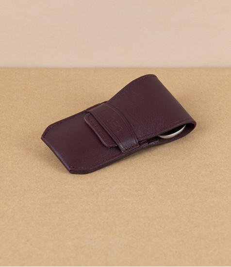 Alpen Three-Piece Pocket Manicure Set in Leather Pouch