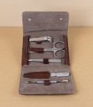 Alpen Five-Piece Manicure Set in Leather Pouch