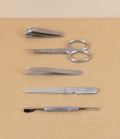 Alpen Five-Piece Manicure Set in Leather Pouch