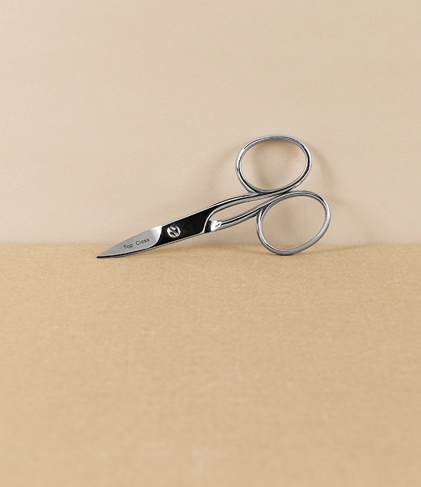 Alpen Italian Nail Scissors, Stainless Steel, with Leather Sheath