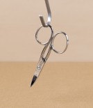 Alpen Italian Nail Scissors, Stainless Steel, with Leather Sheath