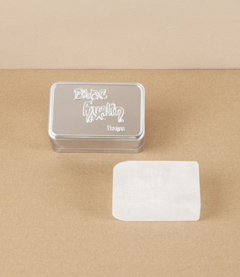 Le Bloc Hyalin, Natural Alum Stone with Tin, 100g