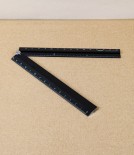 Aluminium Folding Desk Ruler, Black