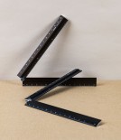 Aluminium Folding Desk Ruler, Dark Brown
