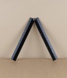 Aluminium folding desk ruler, Black