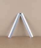 Aluminium folding desk ruler, Silver