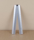 Aluminium folding desk ruler, Silver