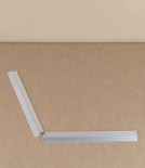 Aluminium folding desk ruler, Silver