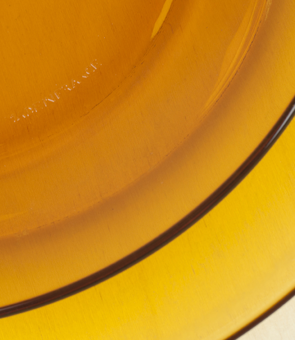 Duralex amber side plate, 19cm