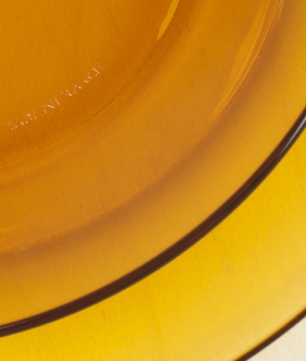 Duralex amber dinner plate, 23.5cm